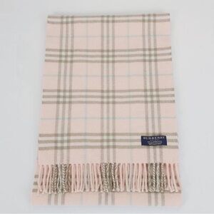 Burberry pink nova check lambswool scarf
